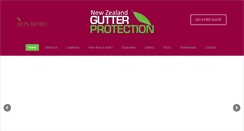 Desktop Screenshot of gutterprotect.co.nz